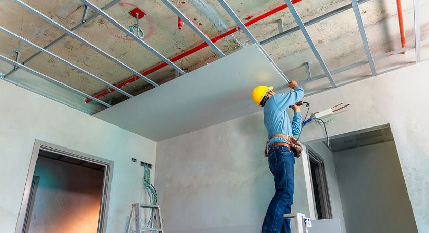 False Ceiling & Light Partition Installation